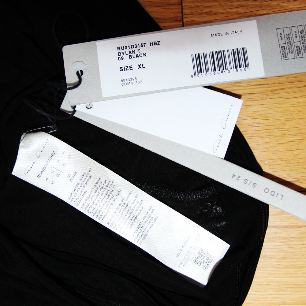 BNWT SS24 RICK OWENS "LIDO" DYLAN T TSHIRT L & XL - Picture 10 of 12
